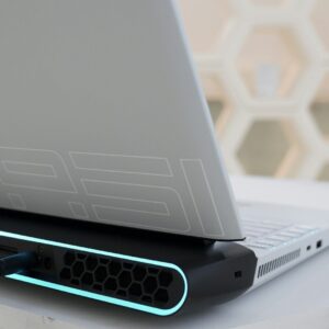 black and silver laptop computer
